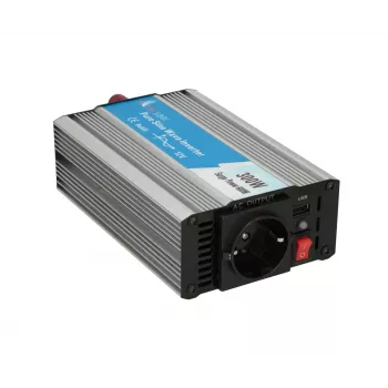 Convertitore di tensione Extralink OPIP-300W 12V 300W onda sinusoidale pura, custodia in alluminio, raffreddamento attivo