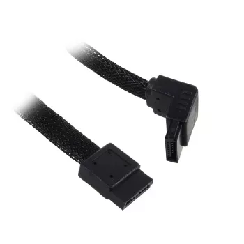 Cavo SATA III SilverStone 50 cm angolato / dritto - rivestito nero