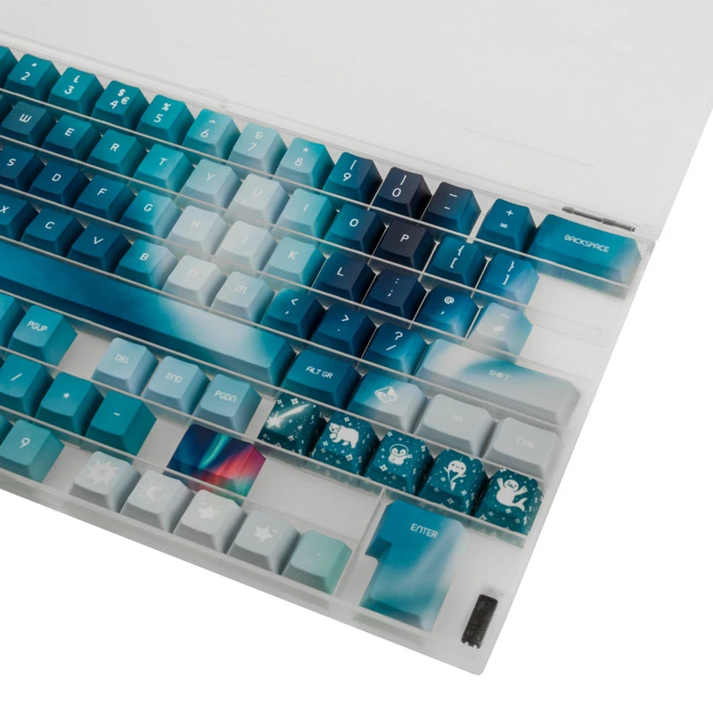 Set di keycap Traitors AURORA GAKC-270 — layout UK — keycap compatibili per tastiere meccaniche