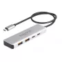 DeLOCK hub USB Type-C 10 Gbit/s 2x Type-A 2x Type-C cavo 35 cm