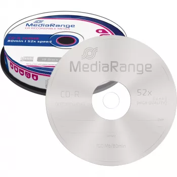 CD-R MediaRange MR214 700 MB 52x 10 pezzi