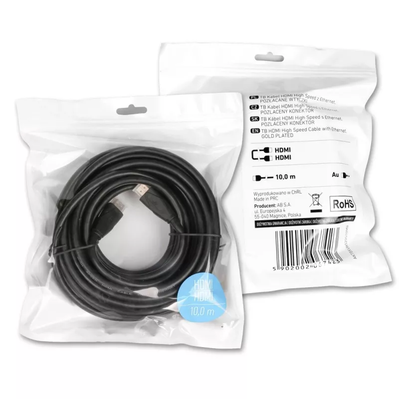 Cavo HDMI v2.0 15 m dorato