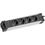 Bachmann STEP ALU 906.18802 ciabatta multipresa, 4 prese CEE 7/3, GST18i3