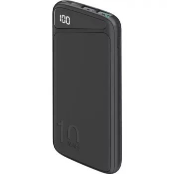 Powerbank a ricarica rapida 10.000 mAh (nero, USB-C PD, QC 3.0, 10.000 mAh)