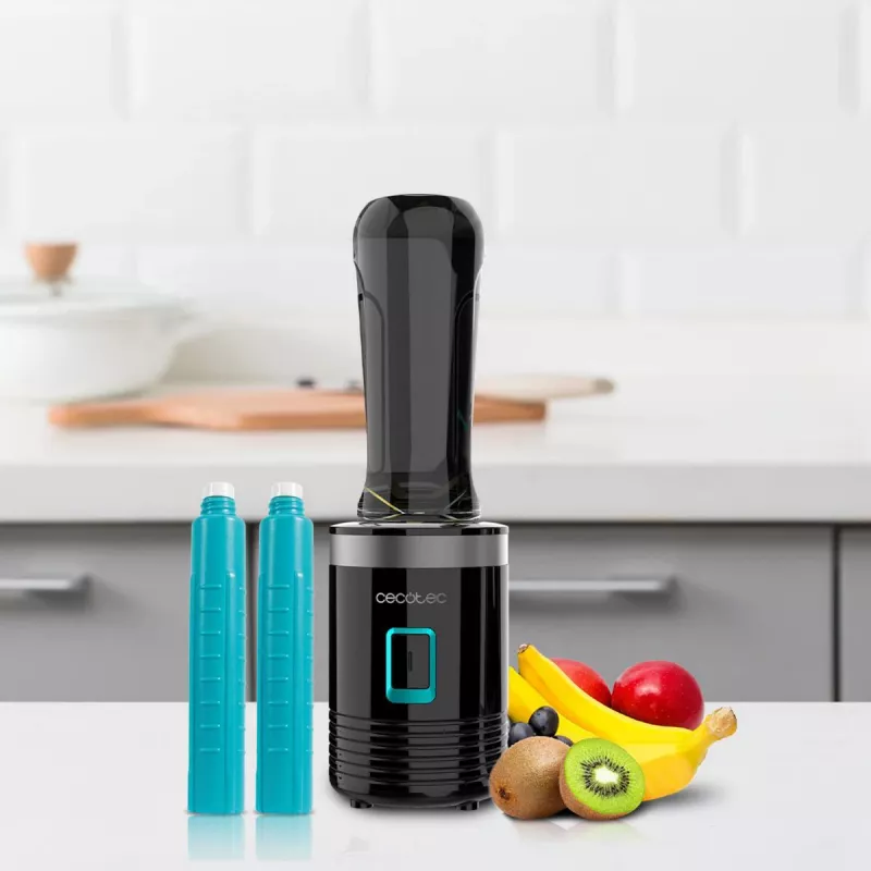 Cecotec Power Titanium 350 EasyGo frullatore a bicchiere, 350 W, 2 bicchieri da 600 ml, nero