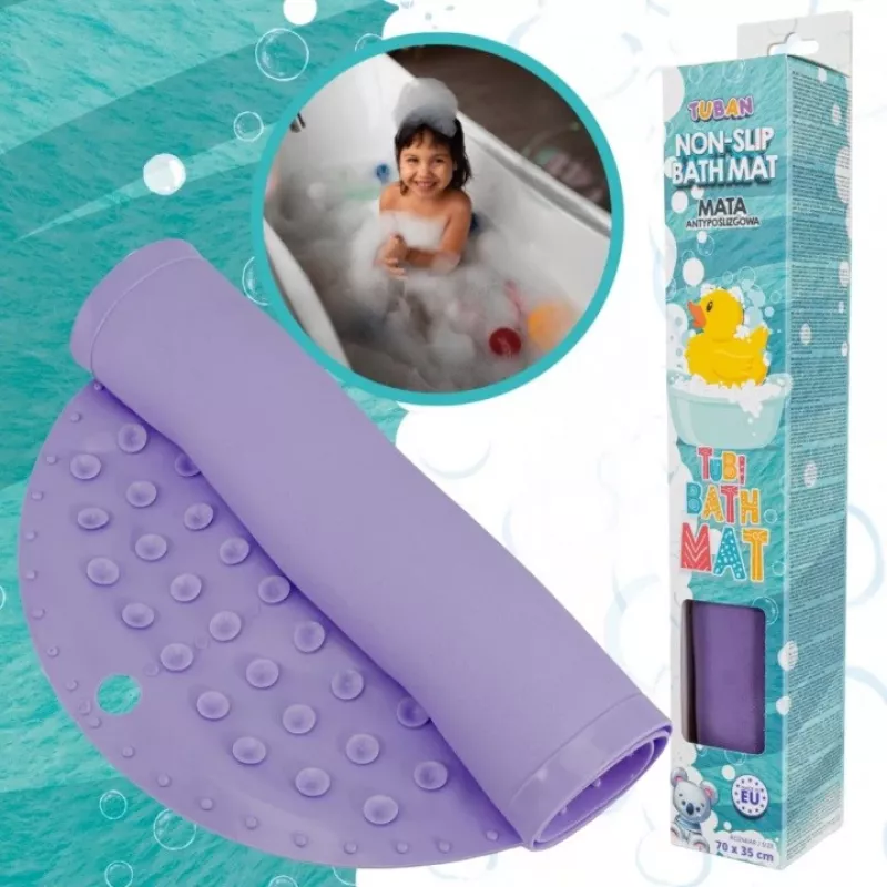 Tappetino da bagno antiscivolo viola