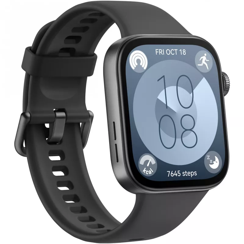 Huawei WATCH Fit 3 4,62 cm (1,82 inch) AMOLED 43,2 mm Digital 408 x 480 Pixel Touchscreen nero Wi-Fi GPS (satellitare)