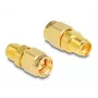 Adattatore DeLOCK RP-SMA femmina a SMA maschio diametro 9 mm larghezza 18 mm