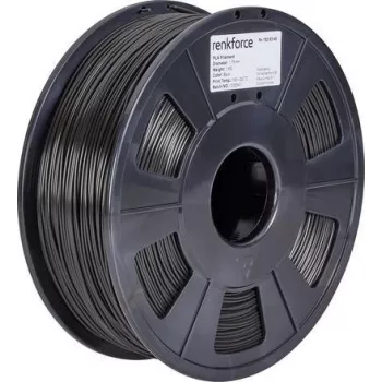 Materiale per stampa 3D Renkforce RF-4511188 acido polilattico (PLA) nero 1 kg (RF-4511188)