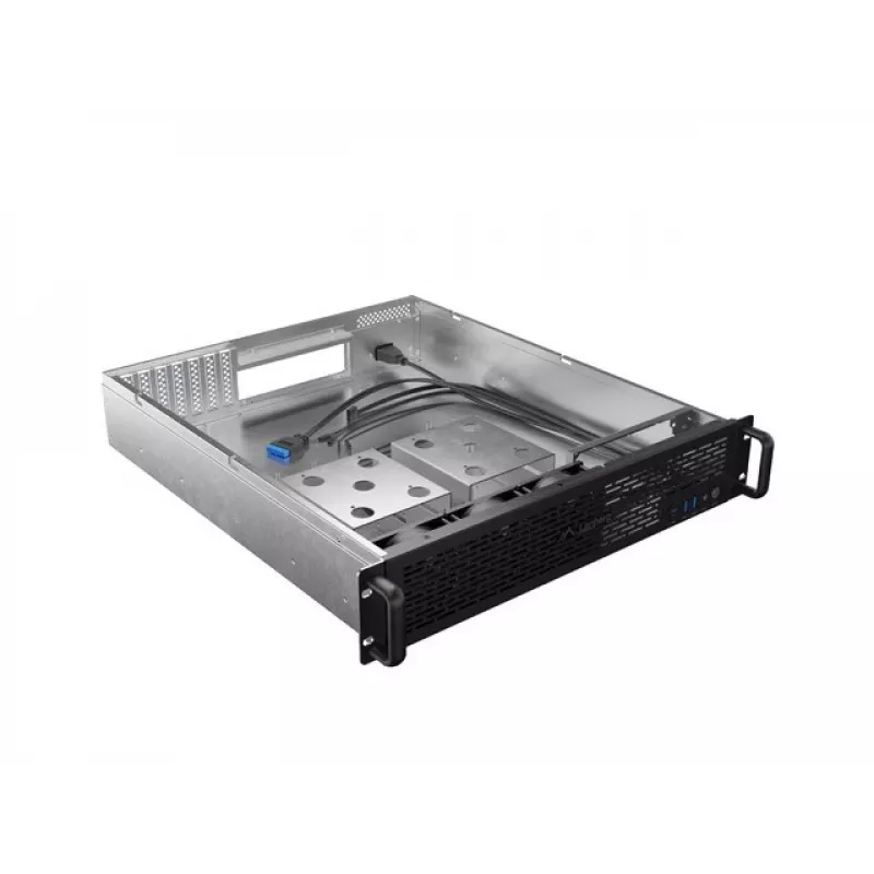 Case rack Lanberg SC01-5202-12B 2U nero 3 ventole HDD+SSD