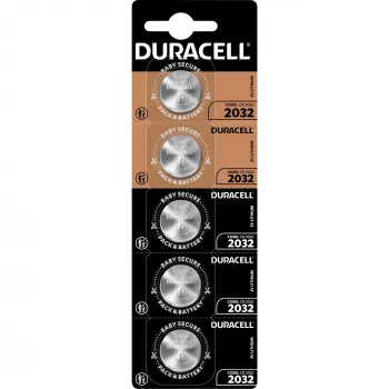 Batteria a bottone Duracell Procell CR2032 litio, 3V, confezione da 5