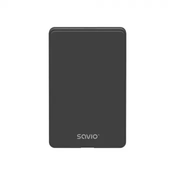 Case per HDD/SSD SAVIO AK-65 nero 2,5 pollici SATA USB 3.0 5 Gbit/s Micro-USB