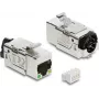 Modulo Keystone DELOCK 86610 — piatto, acciaio inox, RJ-45, 16,4×37,5×22 mm