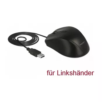 Mouse DeLOCK 12548 Office per mancini USB Type-A ottico 2400 DPI