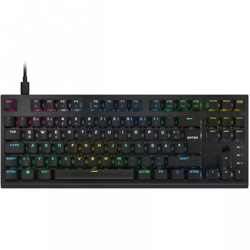 Corsair K60 PRO TKL tastiera gaming ottico-meccanica, switch OPX, RGB, nera