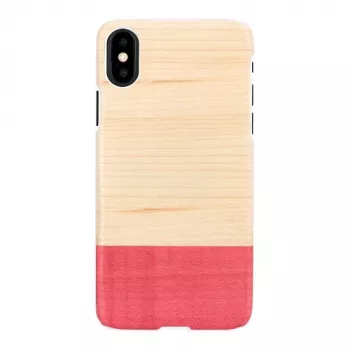 Custodia per smartphone man and wood per iPhone X/XS – bianco, design Mismatch