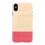 Custodia per smartphone man and wood per iPhone X/XS – bianco, design Mismatch