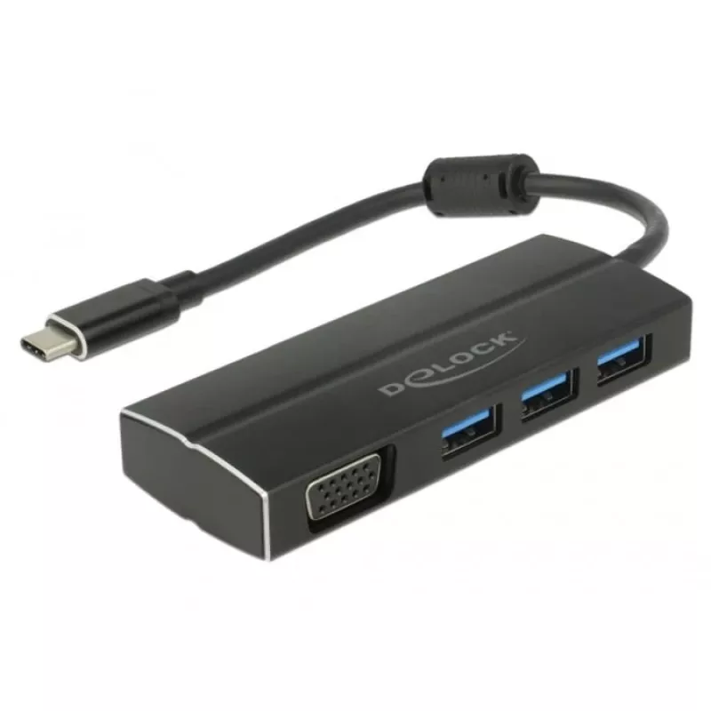 Dock per laptop DeLOCK 63932 USB 3.2 Gen 1 Type-C nero
