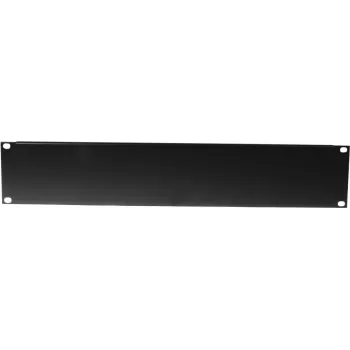 Pannello frontale Omnitronic Z-19U acciaio nero 2U — pannello rack 19 pollici in acciaio, altezza 2U
