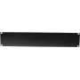 Pannello frontale Omnitronic Z-19U acciaio nero 2U — pannello rack 19 pollici in acciaio, altezza 2U