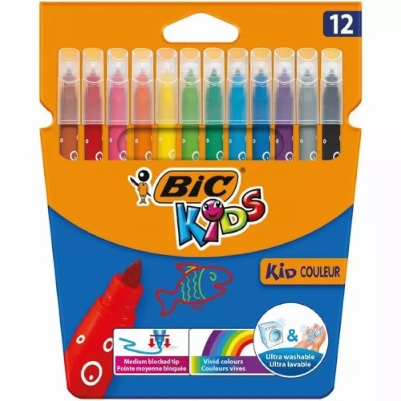 Pennarelli BIC CF KID750 12 colori 9202937
