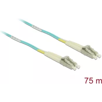 DELOCK cavo InfiniBand / fibra ottica 75 m MMF OM3 2x LC — colore acqua