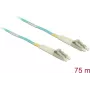 DELOCK cavo InfiniBand / fibra ottica 75 m MMF OM3 2x LC — colore acqua