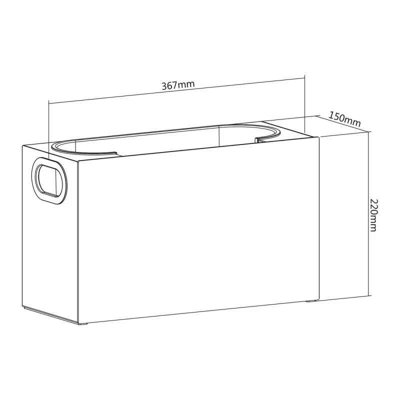 Organizer MACLEAN MC-479 scatola contenitore universale 367×150×220 mm, portata 8 kg
