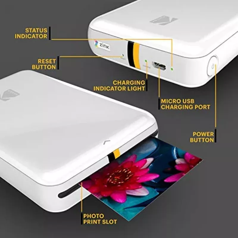 Kodak STEP RODMP20AMZW stampante fotografica mobile ZINK 2x3'' Bluetooth