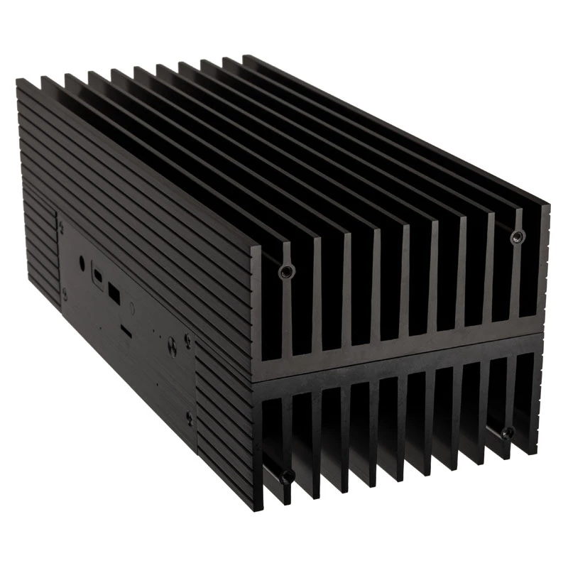 Akasa Turing A50 MKII - Ultra Small Form Factor (USFF) - PC - nero - alluminio - home office - Kensington