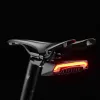 Rockbros LKWD-R1 Fanale posteriore per bici con laser e telecomando, nero