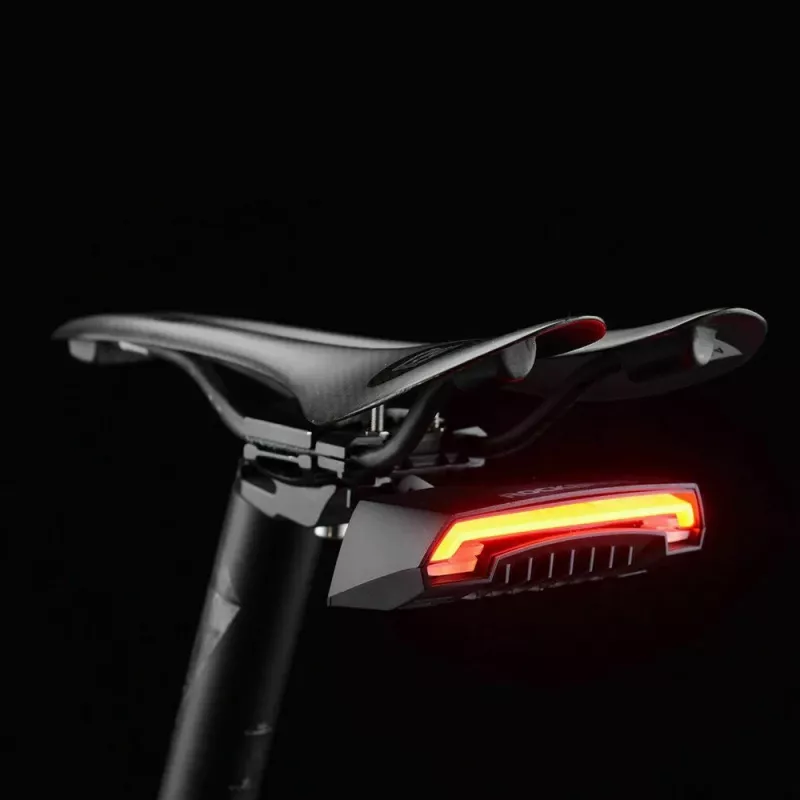 Rockbros LKWD-R1 Fanale posteriore per bici con laser e telecomando, nero