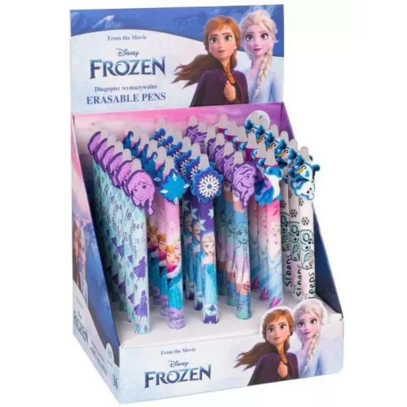 Penna retrattile cancellabile Cool Pack Disney Frozen 53703PTR – inchiostro blu, punta retrattile