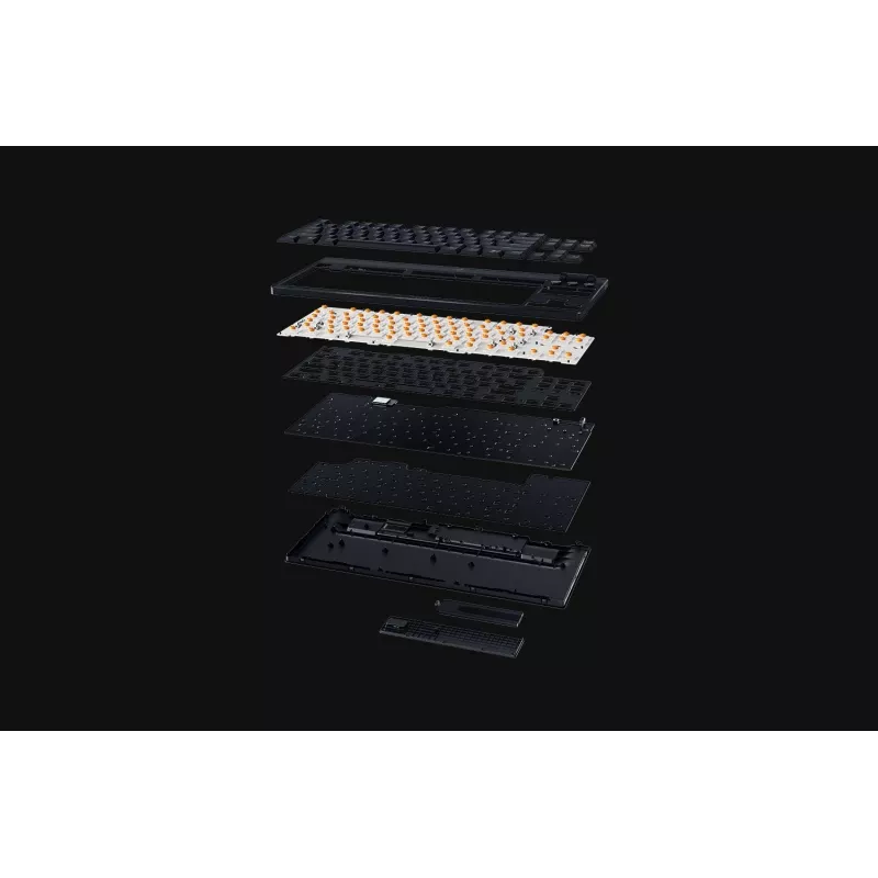 Razer BlackWidow V4 Low-Profile Tenkeyless HyperSpeed tastiera gaming, switch verdi, layout US