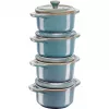 Staub Mini Cocotte rotonda, 4 pz. - 200ml, turchese antico