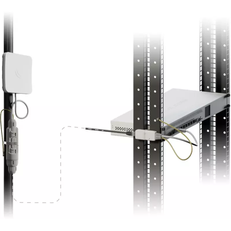 Mikrotik RBGESP protezione da sovratensione nero