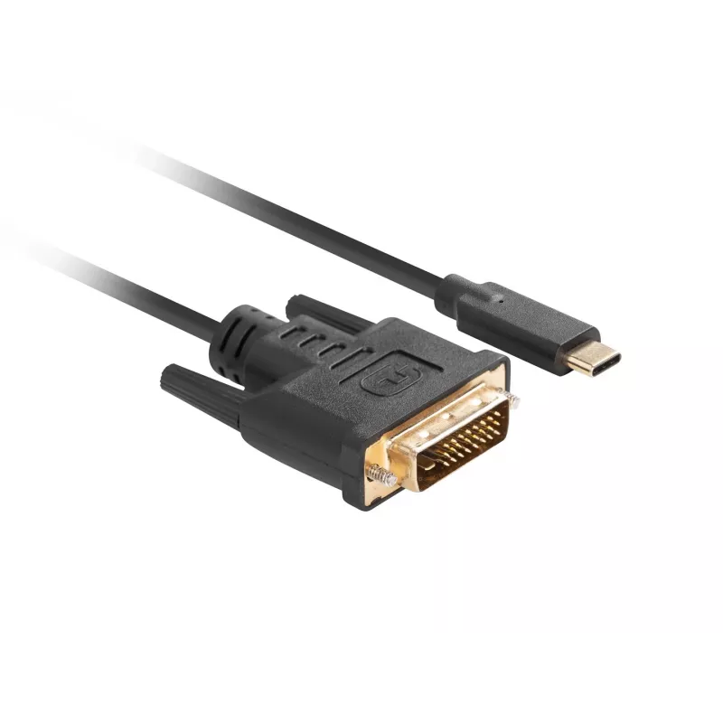 Adattatore per cavo video LANBERG CA-CMDV-10CU-0030-BK, USB Type-C a DVI-D, 3 m, nero