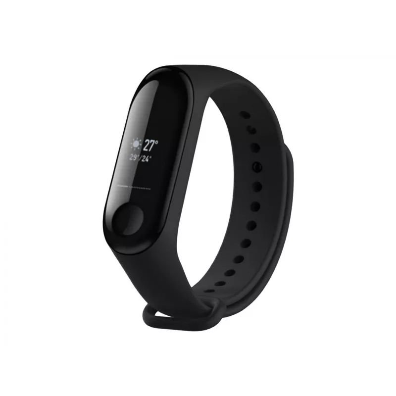 Cinturino in silicone FIXED per Xiaomi Mi Band 3/4 – nero, ricambio flessibile durevole in silicone