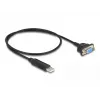 DeLOCK adattatore USB 2.0 su seriale RS-232 50 cm FTDI nero