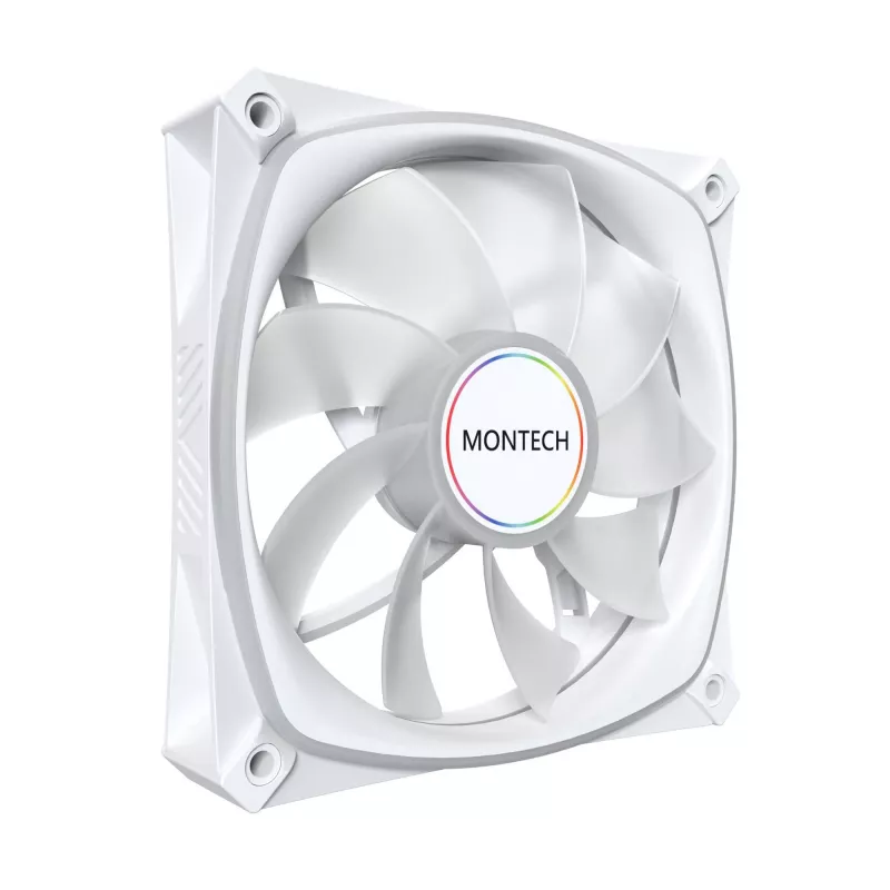 MONTECH RX120 PRO bianco 120mm ARGB Reverse Blade confezione da 3