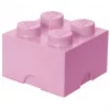 Storage Brick LEGO Room Copenhagen 4, rosa — mattoncino contenitore LEGO 40031738, contenitore impilabile per giocattoli e tessili
