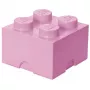 Storage Brick LEGO Room Copenhagen 4, rosa — mattoncino contenitore LEGO 40031738, contenitore impilabile per giocattoli e tessili