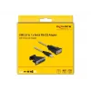 Adattatore DeLOCK USB 2.0 Type-A su seriale RS-232 D-Sub 9 + D-Sub 25