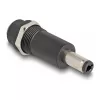Adattatore DELOCK DC 5,5 x 2,1 mm (femmina) su DC 5,5 x 2,5 mm (maschio), nero