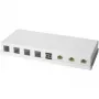 LOGILINK - Custodia a parete Keystone 8 porte UTP, bianco, non attrezzata (NK4035)
