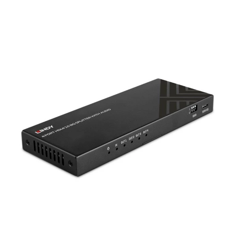 Lindy 38535 splitter HDMI 8K60 a 4 porte con audio