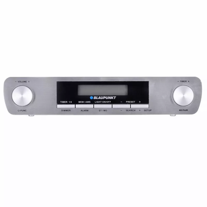 Radio da cucina BLAUPUNKT KR14BT con Bluetooth, FM, display LED, 2x0.8W, rete/batteria, grigio