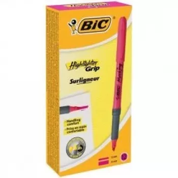 BIC evidenziatore FLEX rosa, scatola 12 pezzi 494879