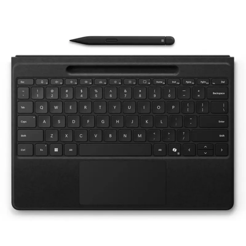 Microsoft Surface Pro Signature Keyboard - tastiera - con touchpad, accelerometro, alloggiamento e ricarica Surface Slim Pen 2 - QWERTY - USA -