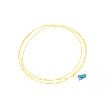 Extralink LC/UPC Pigtail, Singlemode G.652D, 900 µm PVC, 1 m, FTTH, giallo